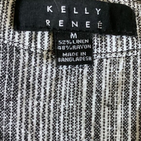 Kelly Renee Women's Linen-Rayon Sleeveless Romper Sz M #288K - Picture 5 of 6